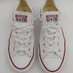 White Converse Low Top Sneakers Size M6/W8